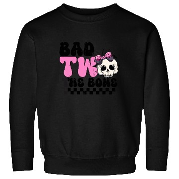 Discover Bad Two The Bone Birthday 2nd Toddler Halloween Sweatshirts