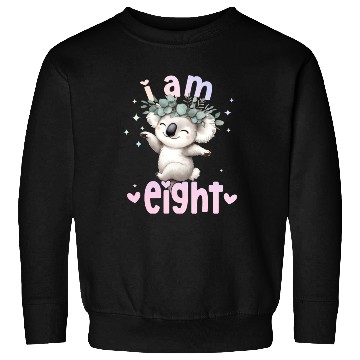 Discover 8th Birthday Girl Koala bear 8 Years Eight 8 Birth Sweatshirts