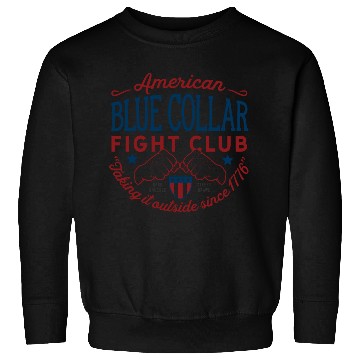 Discover Blue Collar Fight Club Working Class Design Sweatshirts