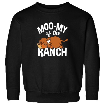 Discover Moo-my Of The Ranch Highland Cow Sweatshirts