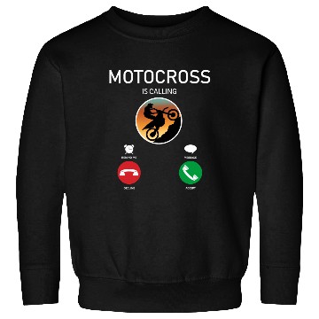 Discover MOTOCROSS PHONE CALLING INTERFACE FUNNY DESIGN Sweatshirts