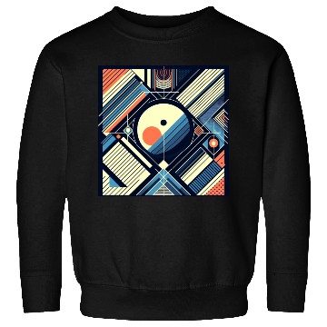 Discover Retro Geometric Shapes 80s 90s Style Sweatshirts