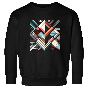 Discover Retro Geometric Shapes 80s 90s Style 4 Sweatshirts