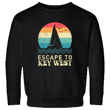 Discover Florida ESCAPE TO KEY-WEST Sailing Florida Sweatshirts