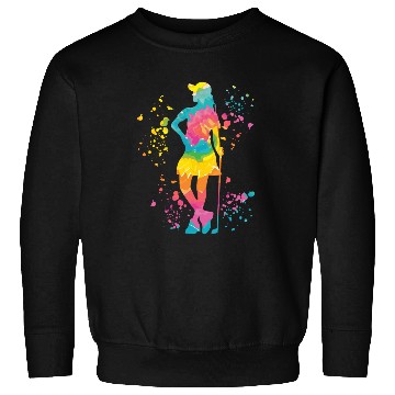 Discover Golfer Colorsplash Kids Miniature Golf Sweatshirts