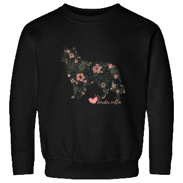 Discover Floral Border Collie Art Sweatshirts