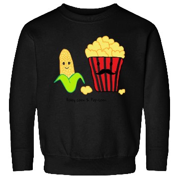 Discover Baby corn and Popcorn Father and Baby design Sweatshirts