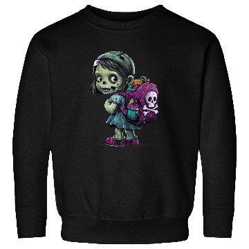 Discover Zombie Girl With Backpack - Back to School Sweatshirts