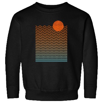 Discover Sunset and Ocean Waves Sweatshirts