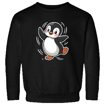 Discover Happy Dancing Penguin Cartoon Design Sweatshirts