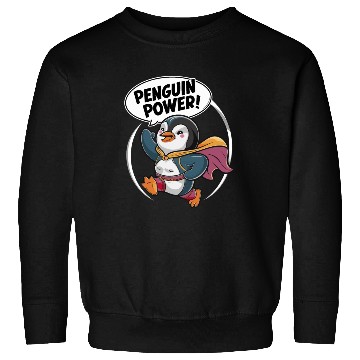 Discover Penguin Power Superhero Fun Graphic Sweatshirts
