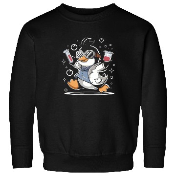 Discover Penguin Scientist Experiment Bubbles Fun Sweatshirts