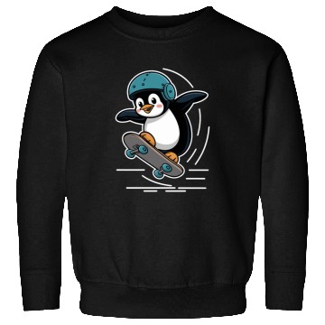 Discover Skating Penguin With Helmet Sweatshirts