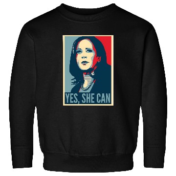 Discover Kamala Harris USA Election Yes SHE CAN Sweatshirts