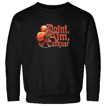 Discover Archery Archer Point, aim, conquer Sweatshirts