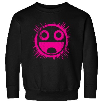 Discover Pink Joyful Face Sweatshirts