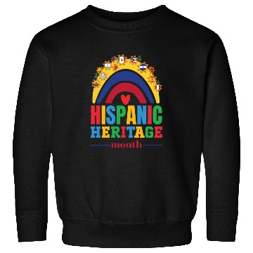 Discover Hispanic heritage month flags colorful rainbow col Sweatshirts
