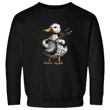 Discover Ducks Farm Animal Farmer Bluegrass Banjo Player Sweatshirts