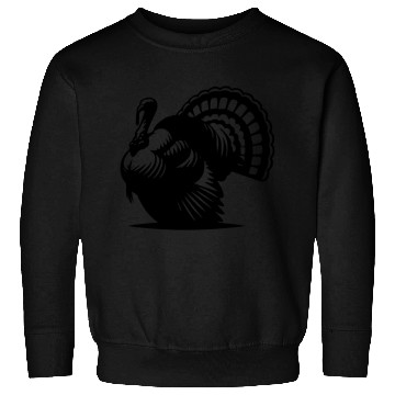 Discover Wild Big Fat Turkey With Wing Drawing Sweatshirts