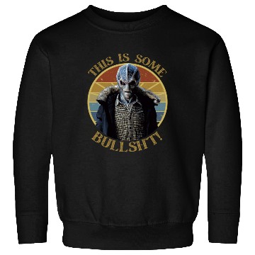 Discover Some bullsh*t retro sunset Resident Alien Sweatshirts