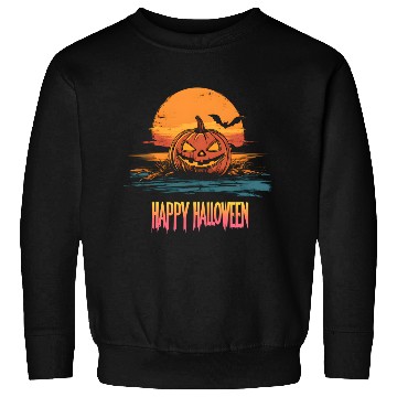 Discover Halloween Scary Pumpkin Surf Sweatshirts