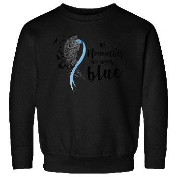 Discover In November We Wear Blue Ribbon Sweatshirts