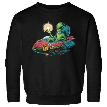 Discover Alien in Area 51 Craft Sweatshirts