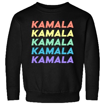 Discover Kamala Harris Election 2024 Rainbow Typography Sweatshirts