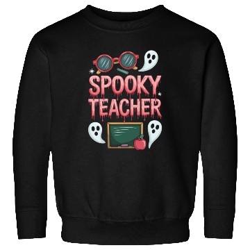 Discover Teacher Classroom Educator Spooky Halloween Gift Sweatshirts