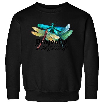 Discover Colorful Dragonflies - Dragonfly Design Sweatshirts