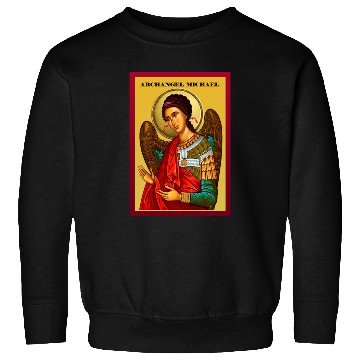 Discover Archangel Michail Orthodox pray icon Sweatshirts