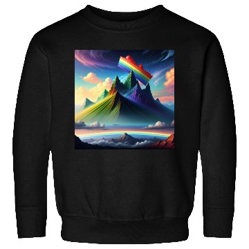Discover Rainbow mountain Sweatshirts