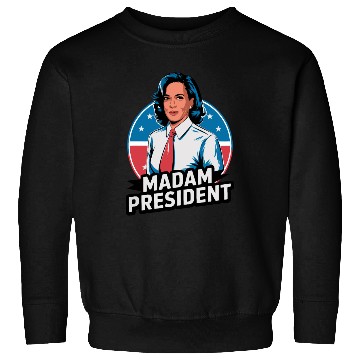 Discover Retro Kamala Madam President 2024 Sweatshirts
