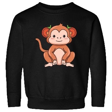 Discover Monkey Tomato Design for Monkeys Lovers Sweatshirts