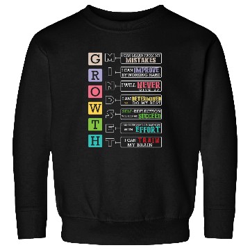 Discover Growth Mindset Positive School Classroom Teacher Sweatshirts
