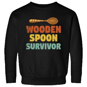 Discover Vintage Funny wooden spoon survivor Sweatshirts