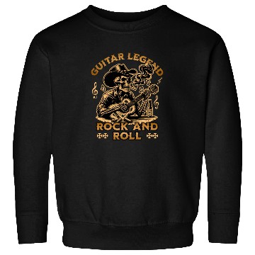 Discover Skeleton Guitar Legend Sweatshirts