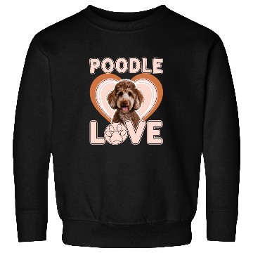 Discover Adorable Brown Poodle for Poodle Enthusiasts Sweatshirts