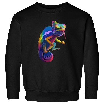 Discover Psychedelic Chameleon Vibes Sweatshirts