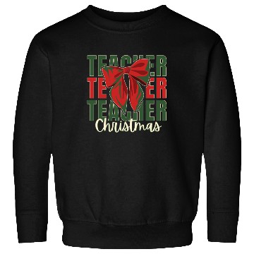 Discover Teacher Christmas Sweatshirts gift bow style