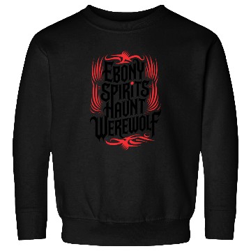 Discover Ebony Spirits Haunt Werewolf Sweatshirts