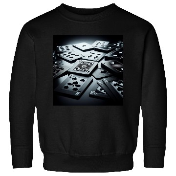 Discover Black Poker Cards Sweatshirts