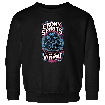 Discover Ebony Spirits Haunt Werewolf Sweatshirts