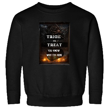 Discover Trick or Treat, You know why I'm here, Spider Sweatshirts