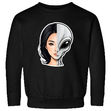 Discover Human-Alien Hybrid Hubrid Alien Agenda Sweatshirts