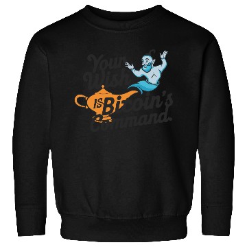 Discover Bitcoin Genie - Your Wish is Bitcoin's Command Sweatshirts