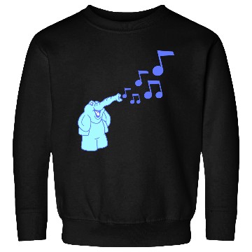 Discover Cute Elephant music nout Toot Trunk Trumpet Comic Sweatshirts