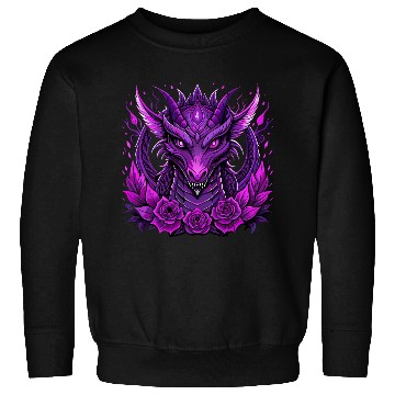 Discover Design featuring a striking purple dragon Sweatshirts