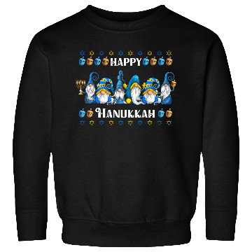 Discover "Hanukkah Gnome" Wishing You a Happy Hanukkah Sweatshirts