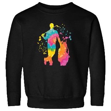 Discover Golfer Colorsplash Kids Miniature Golf Sweatshirts
